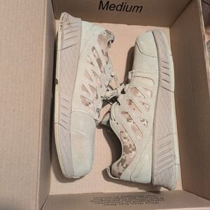 Reebok Olive and Tan Sneakers